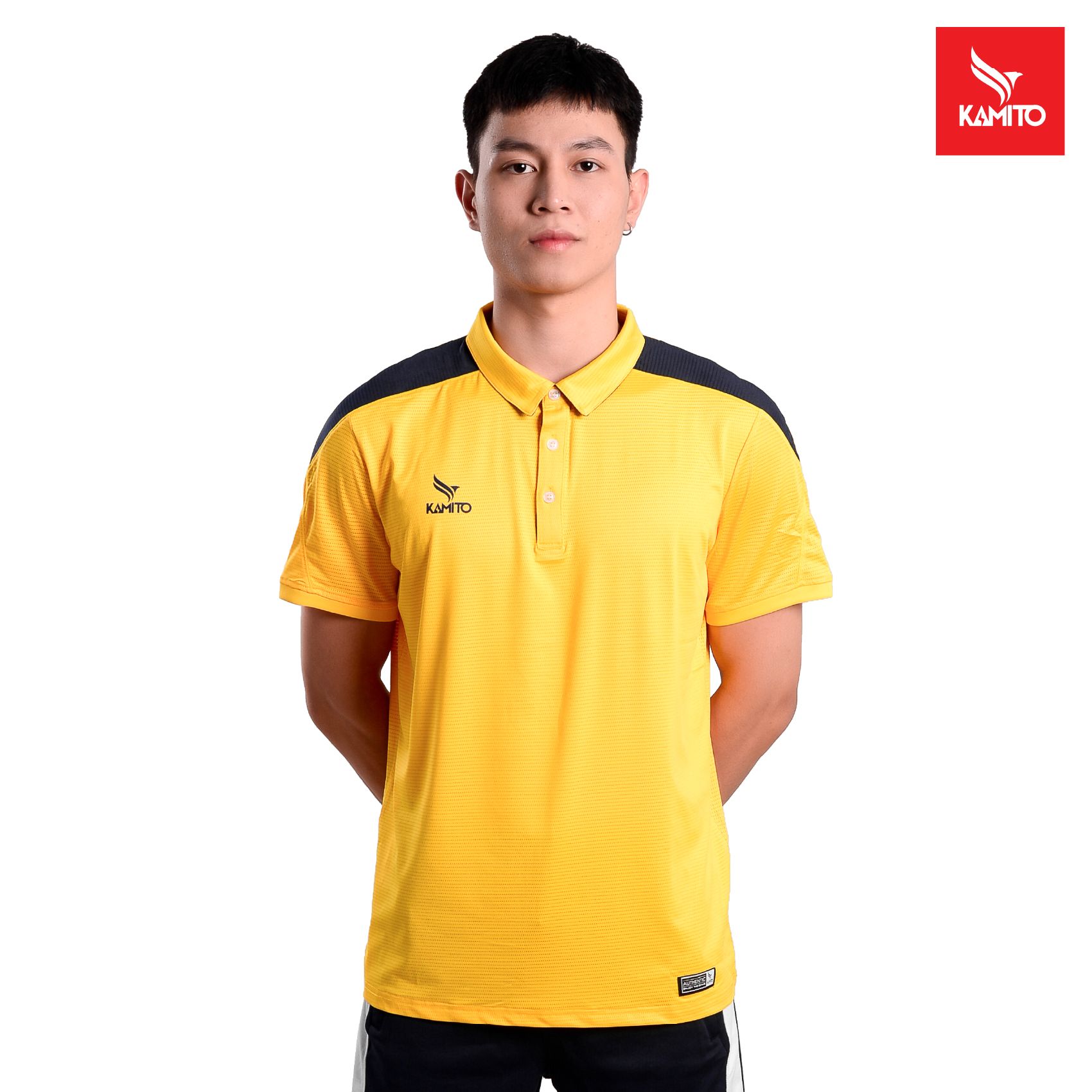 ÁO THỂ THAO POLO NAM PHỐI VAI KMAP2103 KAMITO