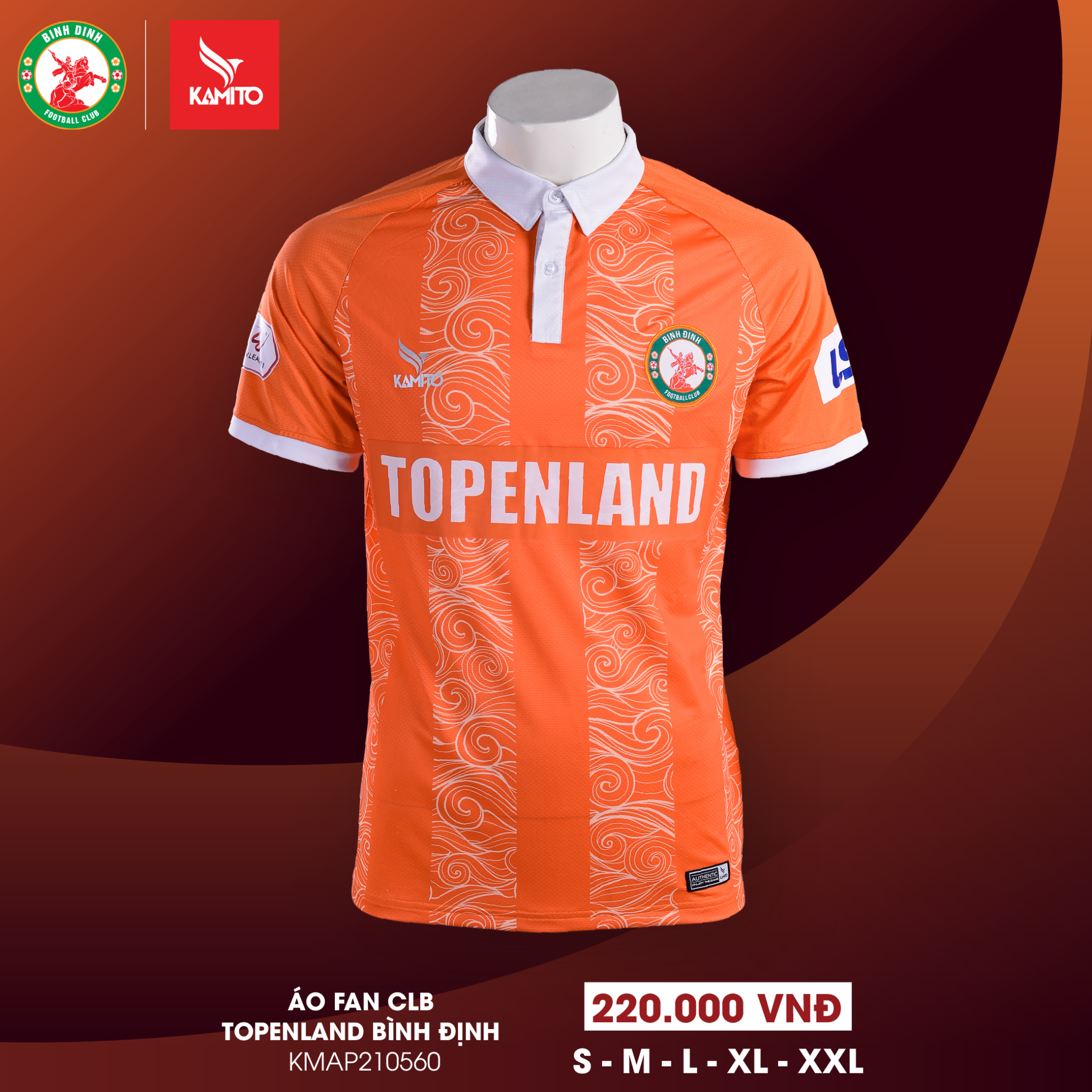 ÁO FAN CLB TOPENLAND BÌNH ĐỊNH