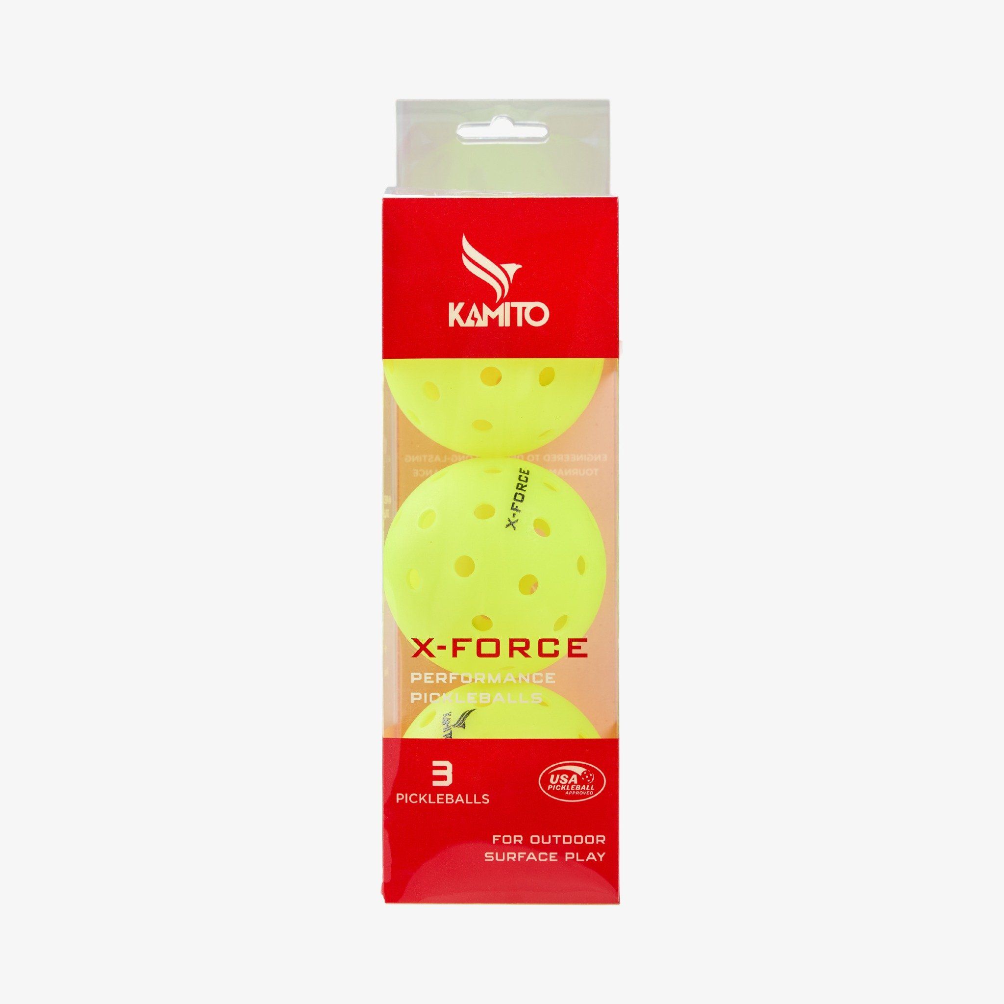 Bóng Thi Đấu Pickleball Kamito X-Force (hộp 3 quả)