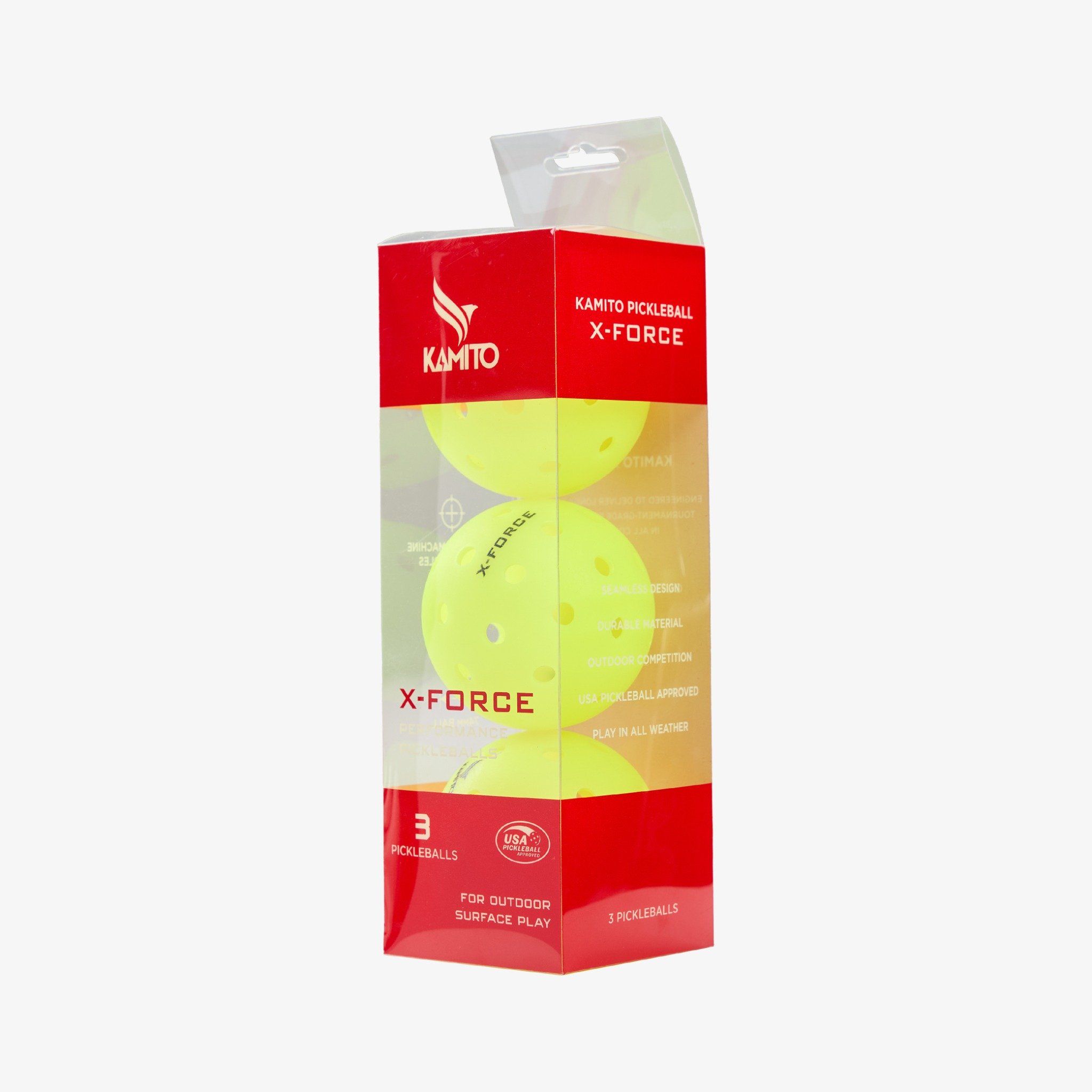 Bóng Thi Đấu Pickleball Kamito X-Force (hộp 3 quả)