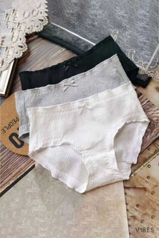 Quần lót nữ cotton trơn bo viền P027