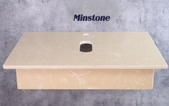 Bàn đá lavabo Minstone M103 50x70 Vàng đậm