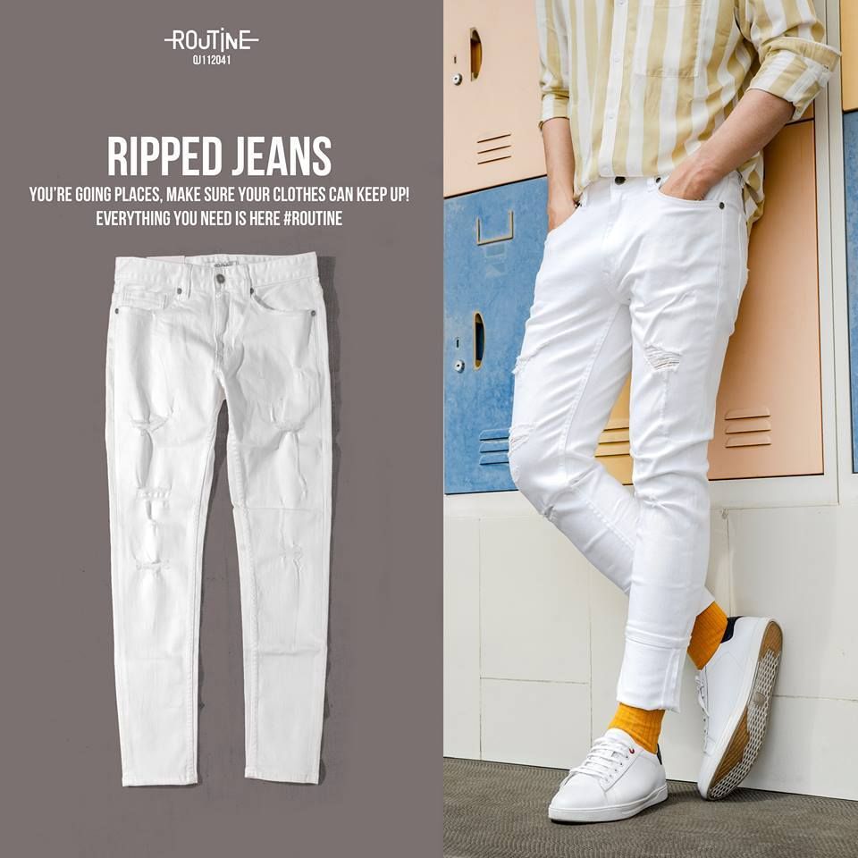 Quần Jean Nam co giãn form Slim - QJ112041