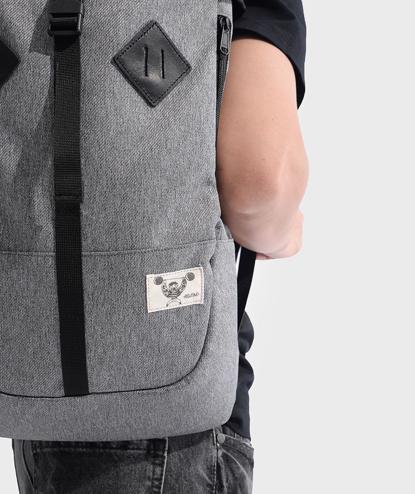 Balo Nắp Đậy Phối Da Backbag - BL1170