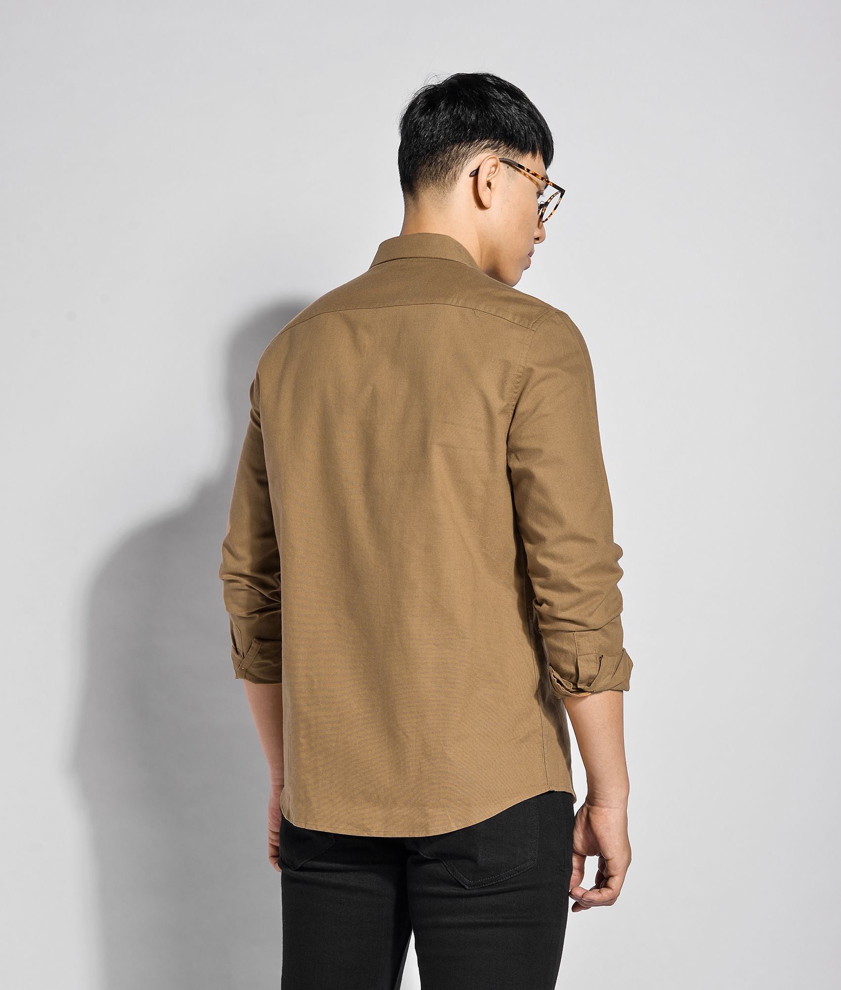 Áo sơ mi tay dài oxford form fitted - 10F20SHL028