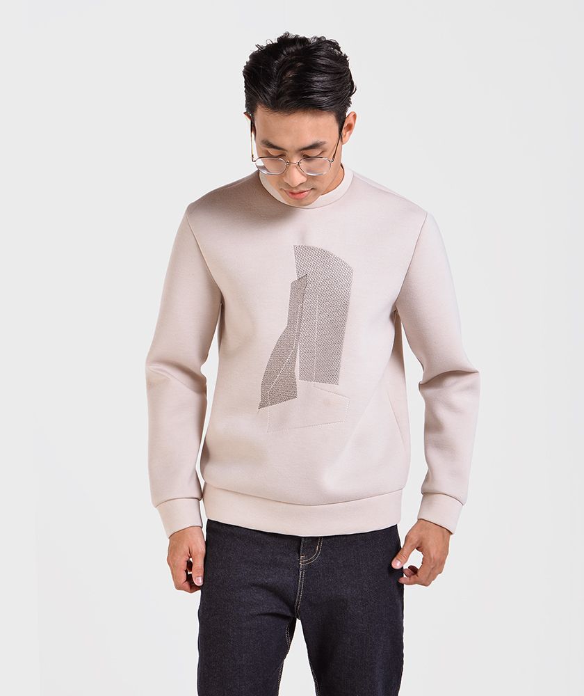 Áo Thun Nam Tay Dài Sweatshirt Regular-AT117301