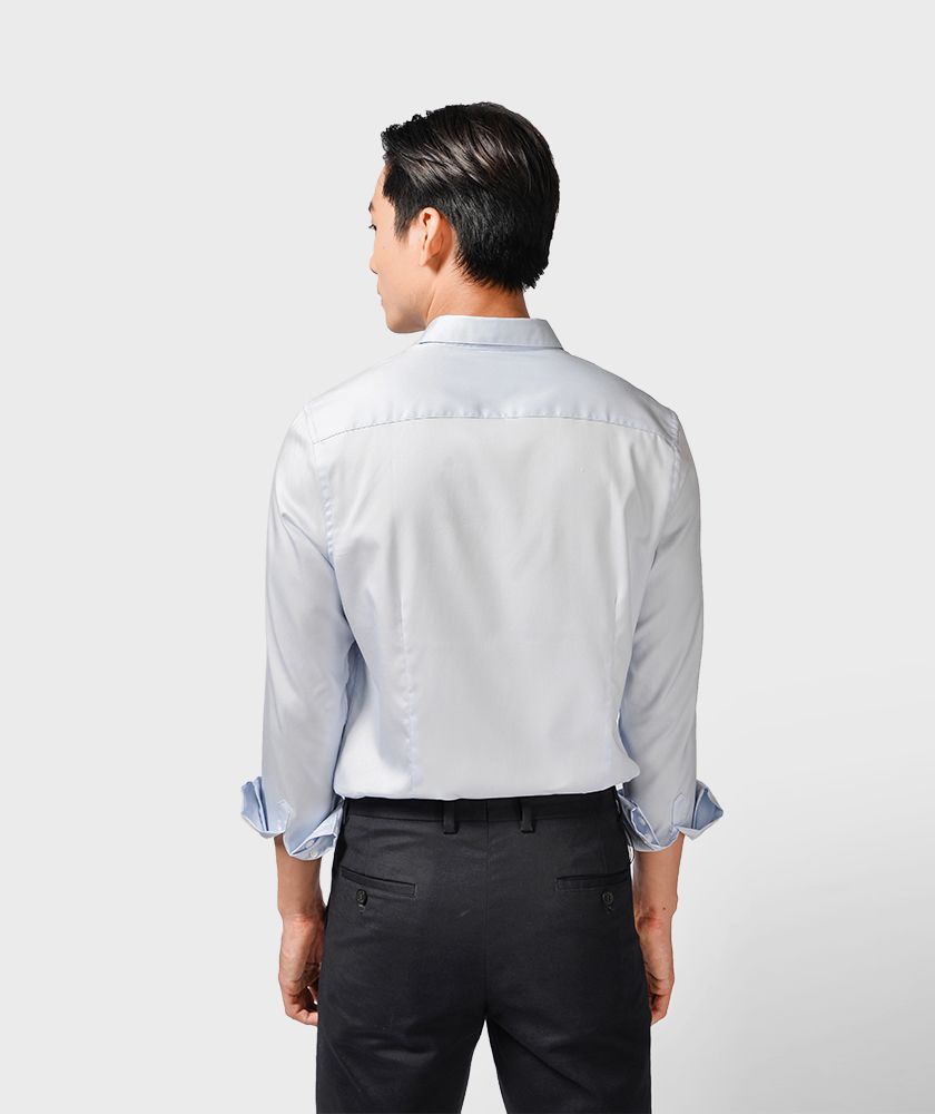 Áo Sơ Mi Nam Tay Dài Form Slim Fit Nẹp Rời - SM10121