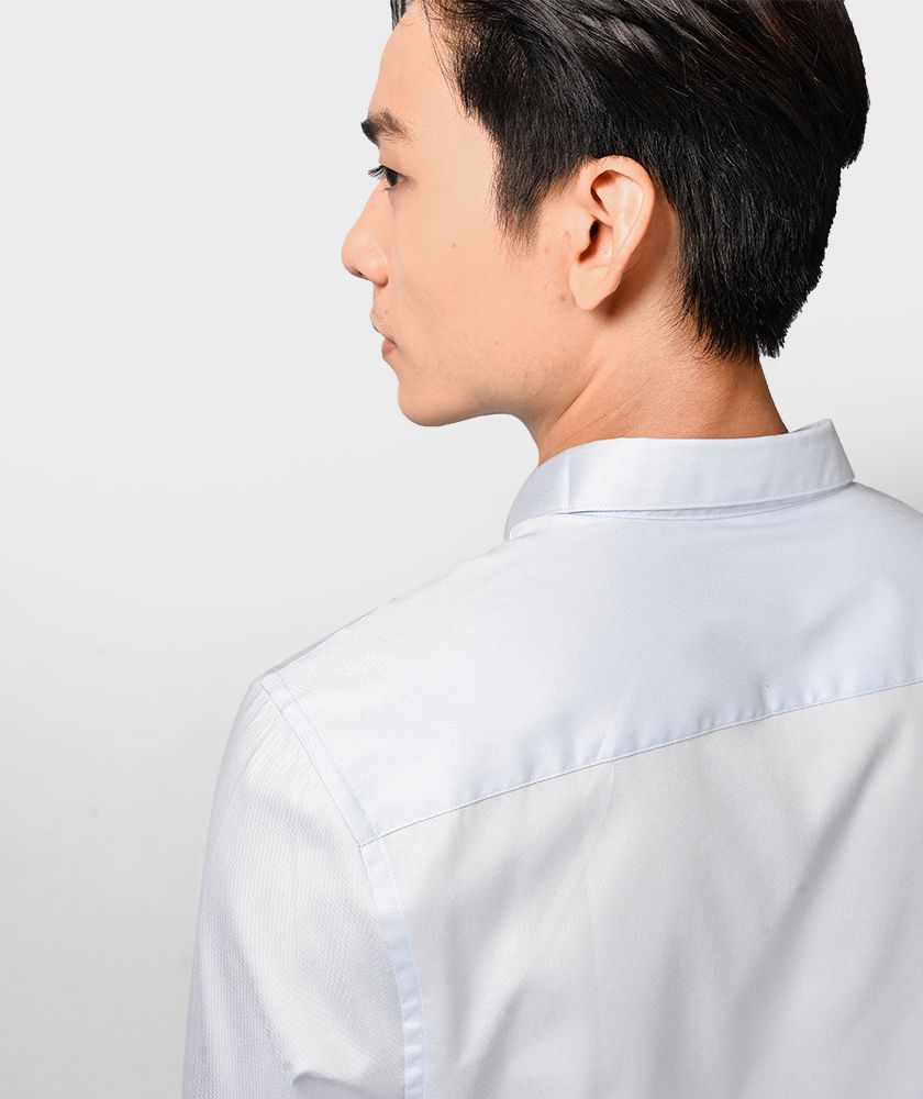 Áo Sơ Mi Nam Tay Dài Form Slim Fit Nẹp Rời - SM10121