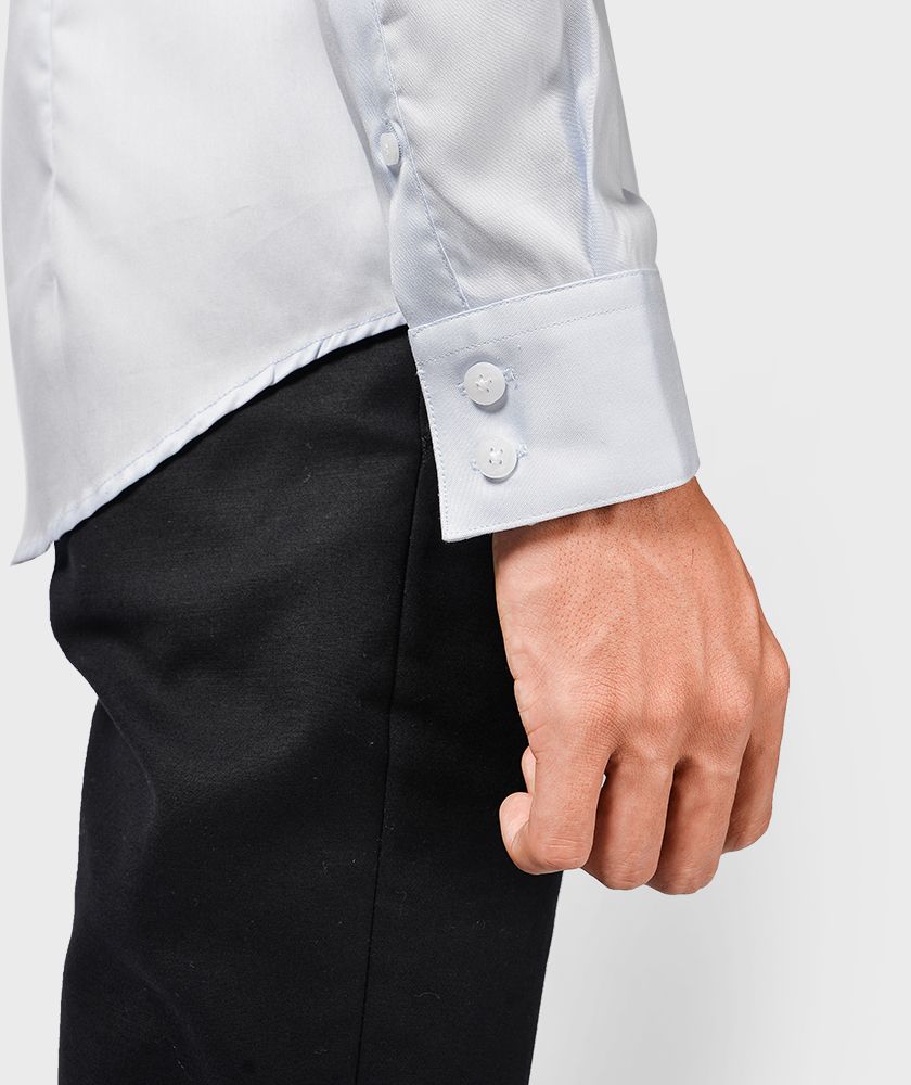 Áo Sơ Mi Nam Tay Dài Form Slim Fit Nẹp Rời - SM10121