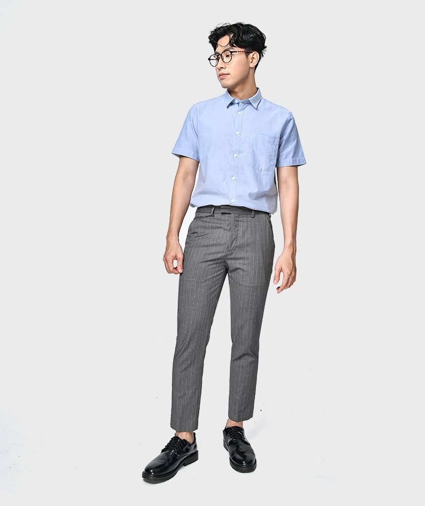 Áo Sơ Mi Nam Tay Ngắn Oxford 1 Túi Ngực - SM20320