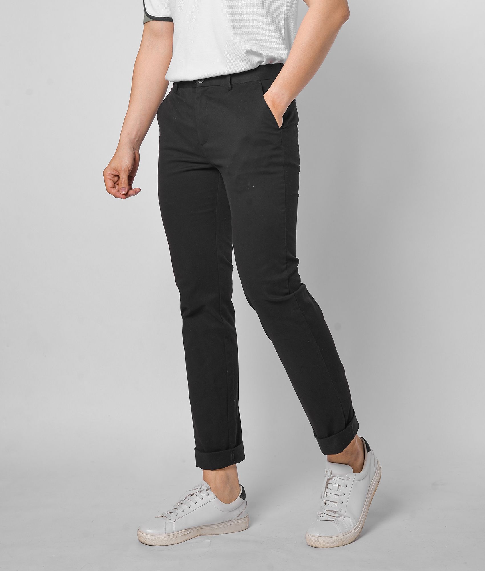 Quần kaki nam trơn form slim fit - 10F20PCA017