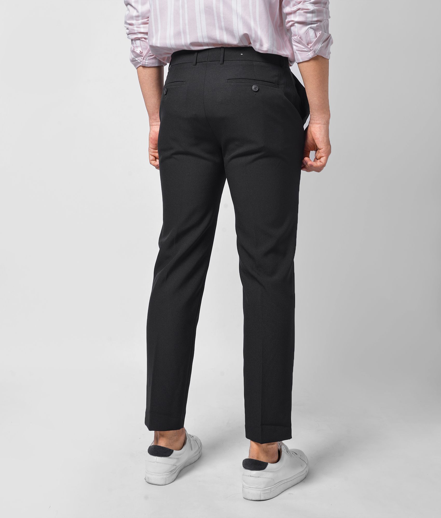 Quần vải nam form slim crop - 10F20PFO024