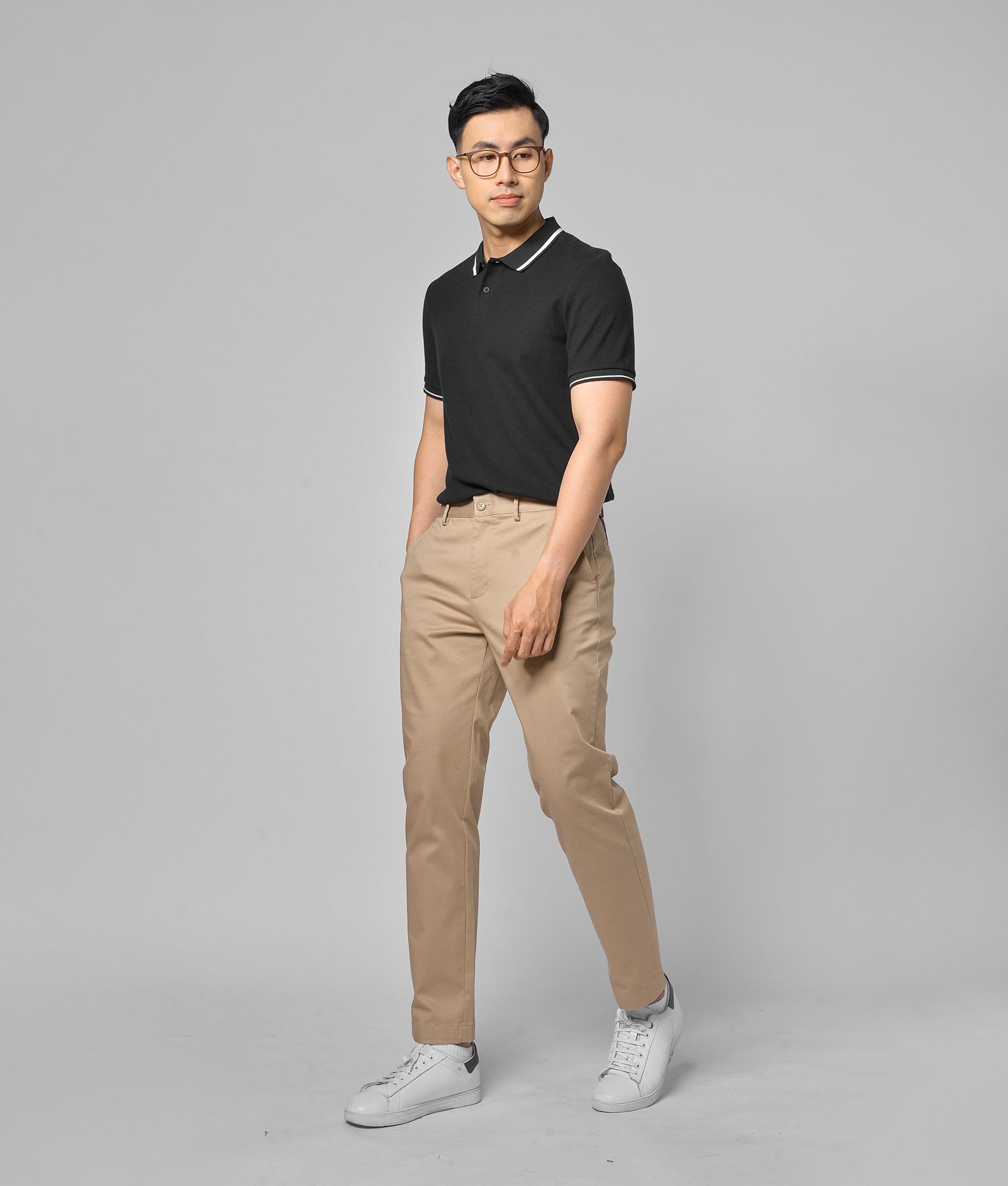 Áo polo nam tay ngắn form fitted - 10F20POL017