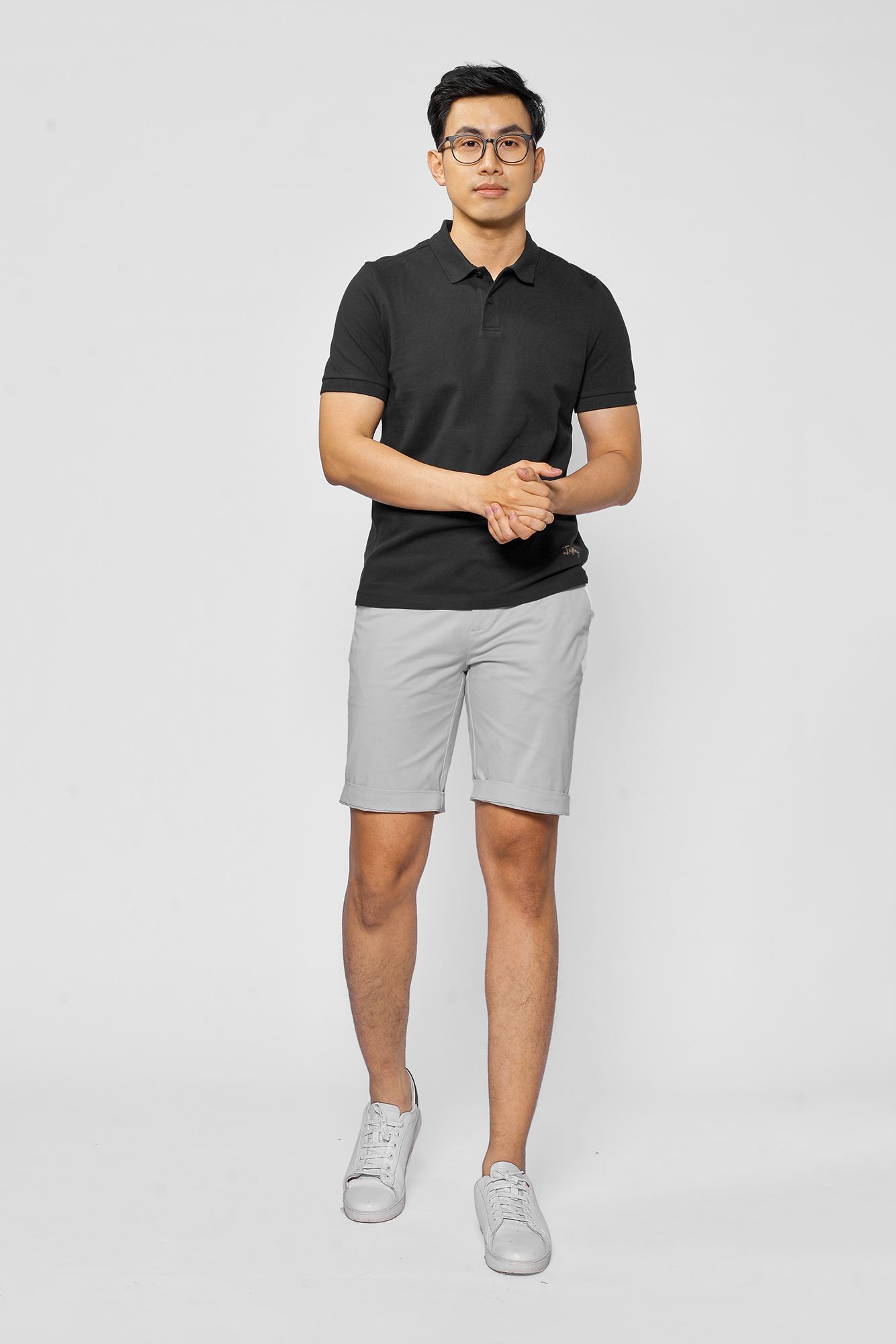 Áo Polo basic thêu form FITTED - 10F20POL027