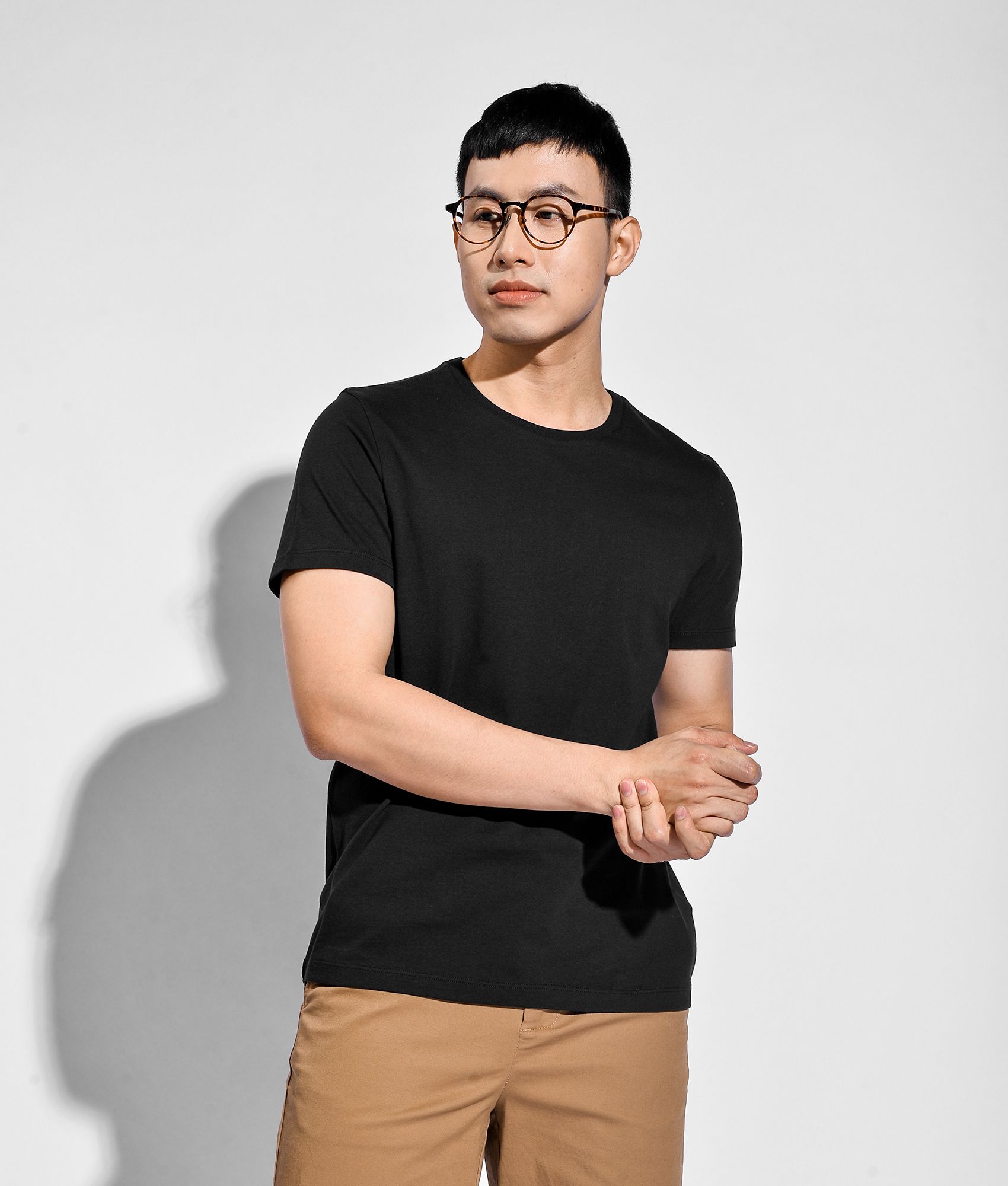 Áo thun cotton ngắn tay form fitted - 10S20TSH042