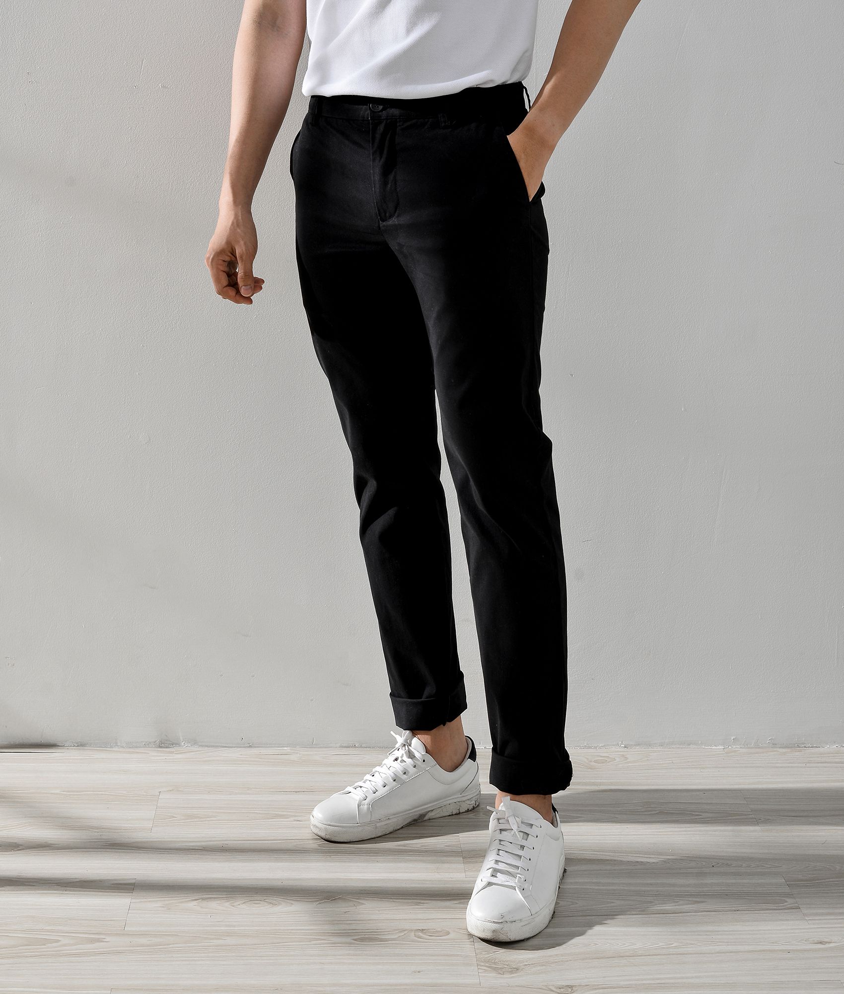 Quần Kaki trơn form slimfit- 10S20PCA001