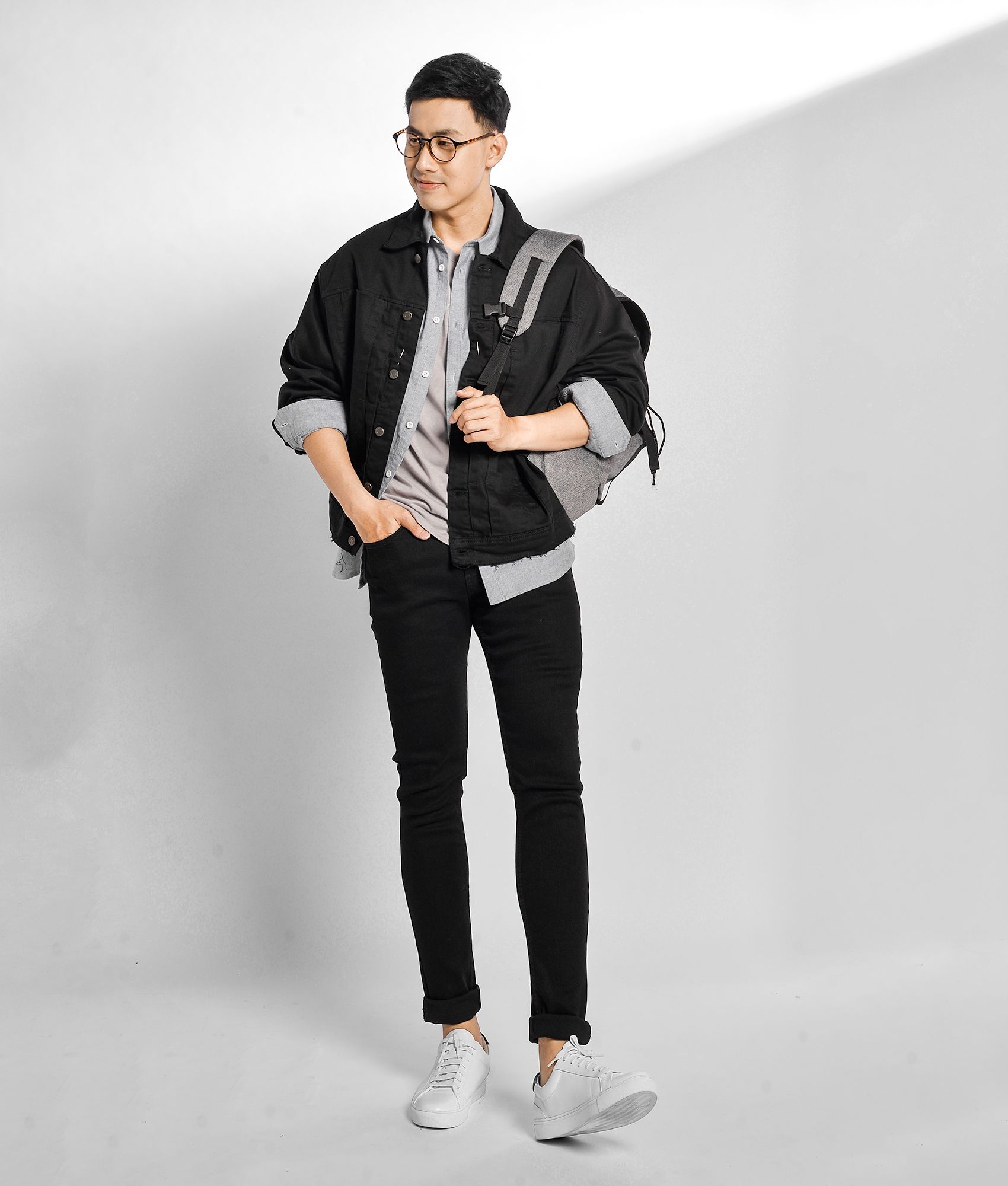 Áo khoác denim form loose - 10S20DJA007