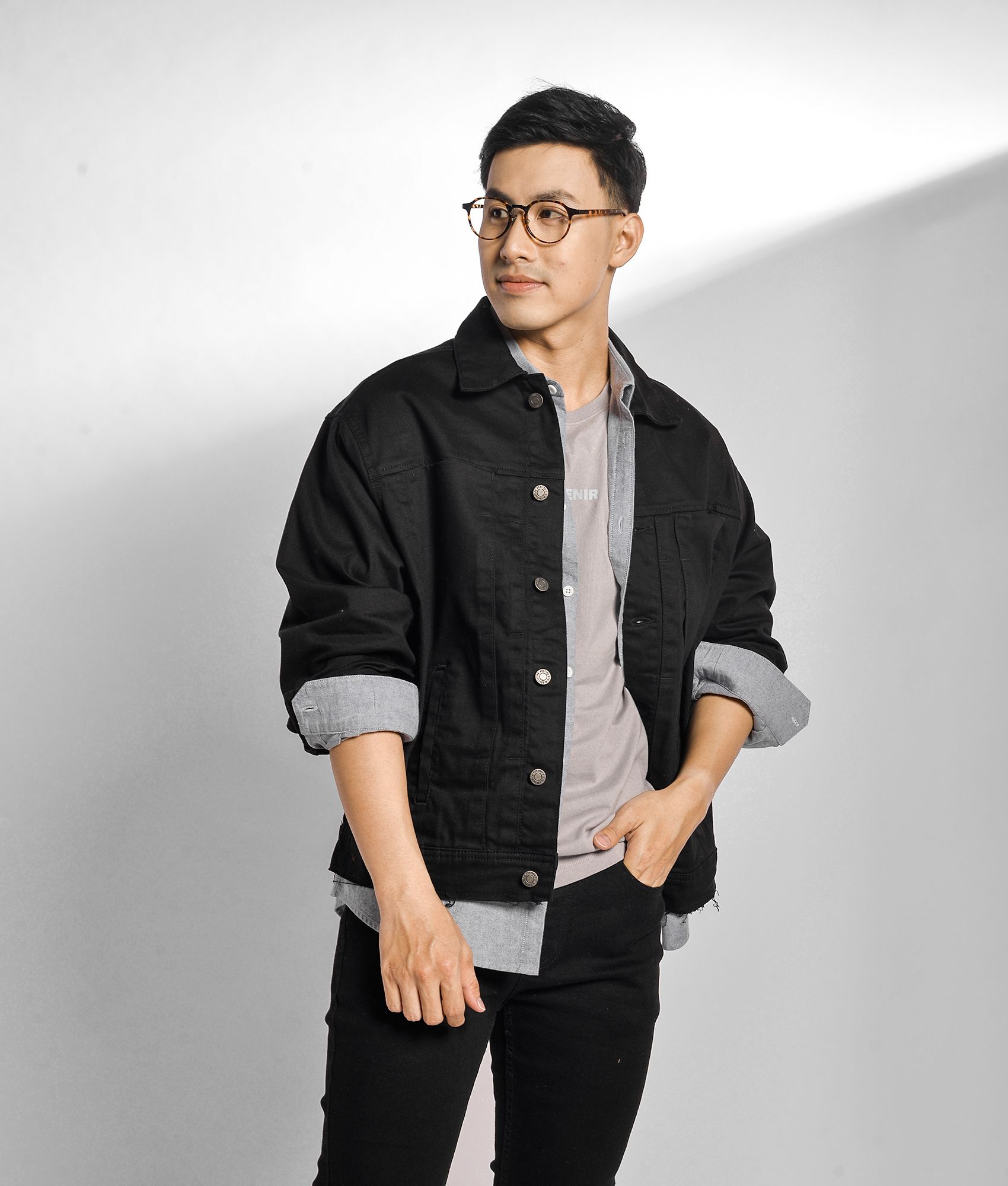 Áo khoác denim form loose - 10S20DJA007