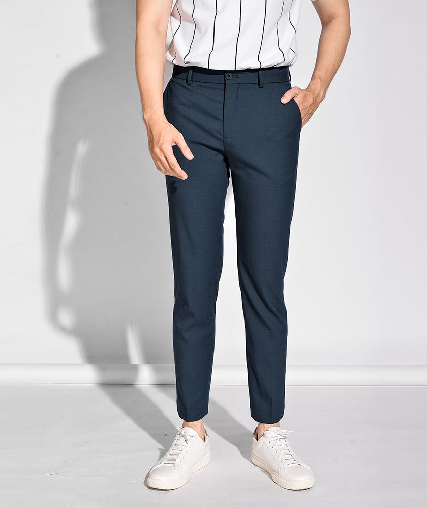 Quần Vải Nam Form Slim Crop 10S20PFO014