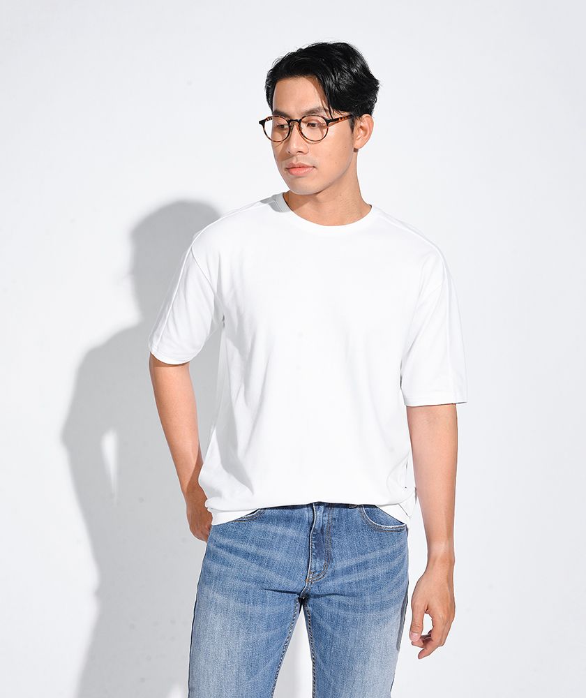 Áo Thun Nam Tay Phối Form Loose 10S20TSH011