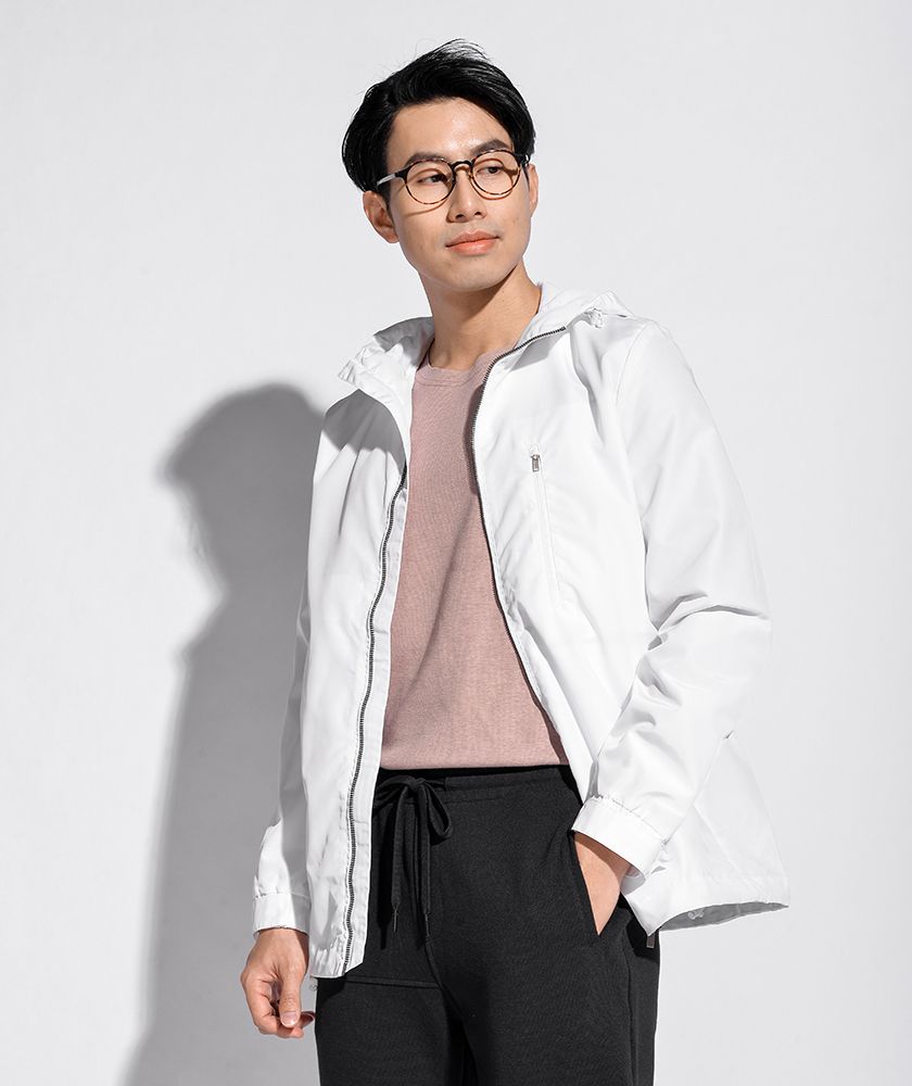 Áo Khoác Nam Khóa Ngực Có Nón Form Regular 10S20WJA001