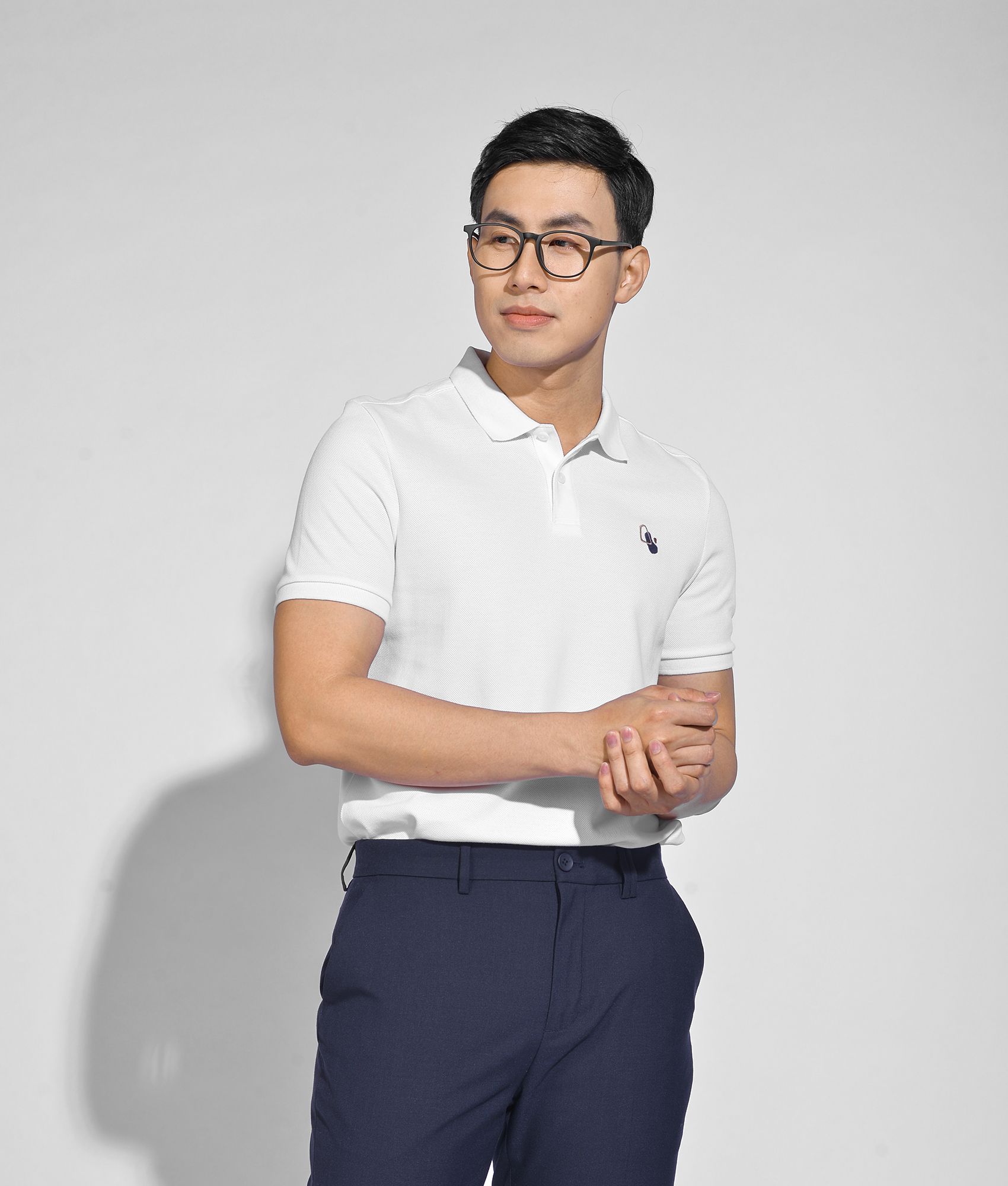 Áo polo EMB form fitted - 10F20POL006