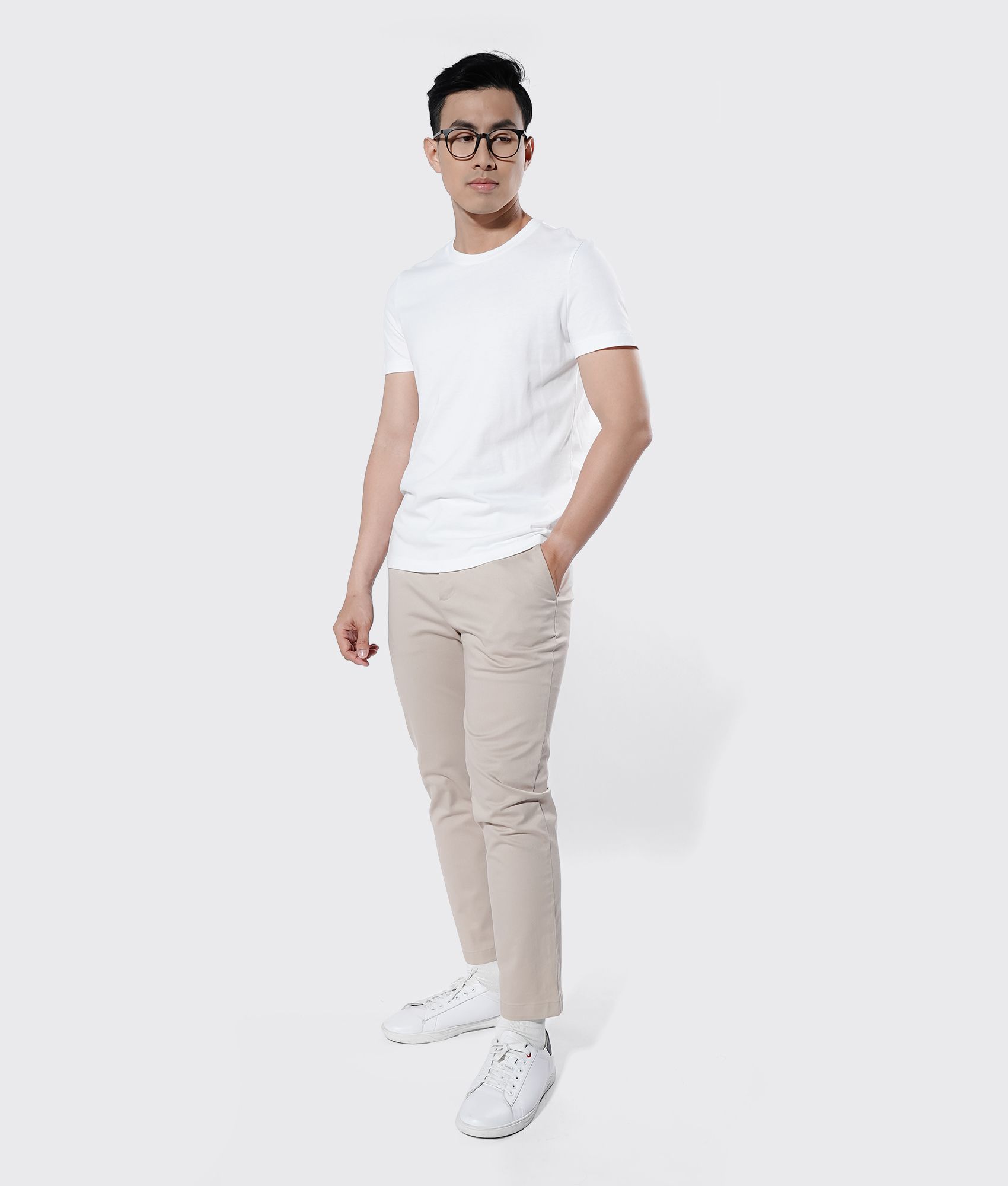 Áo thun tay ngắn form fitted - 10F20TSH002