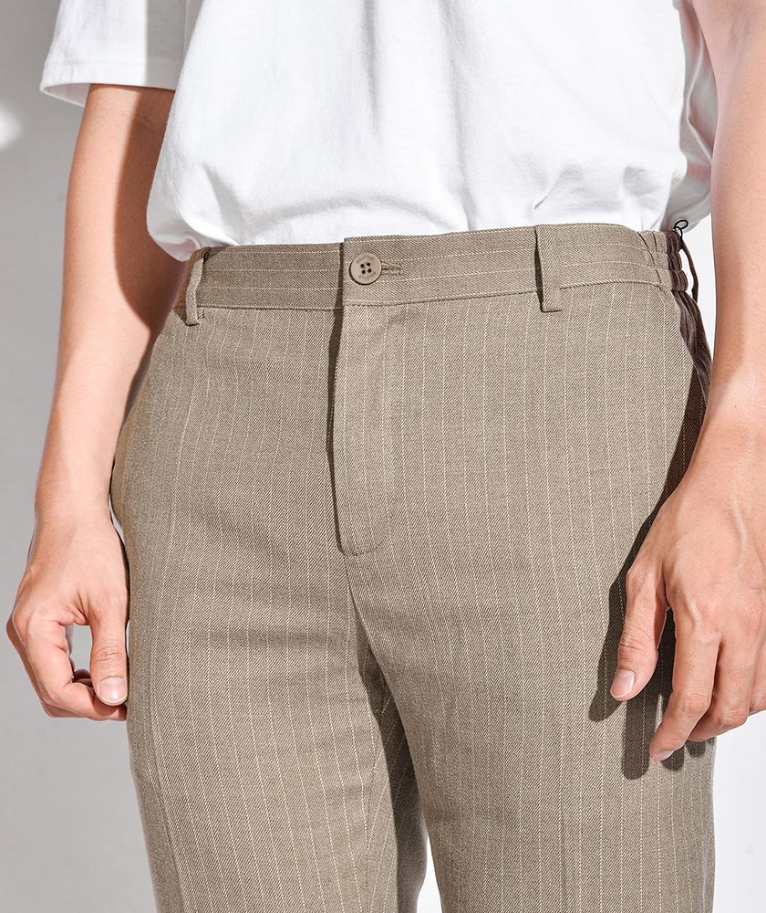 Quần vải stripe 10S20PFO016