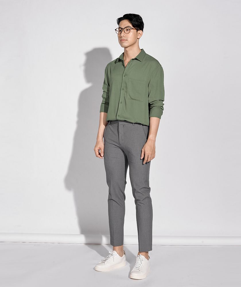 Áo Sơ Mi Nam Dài Tay Form Regular 10S20SHL017
