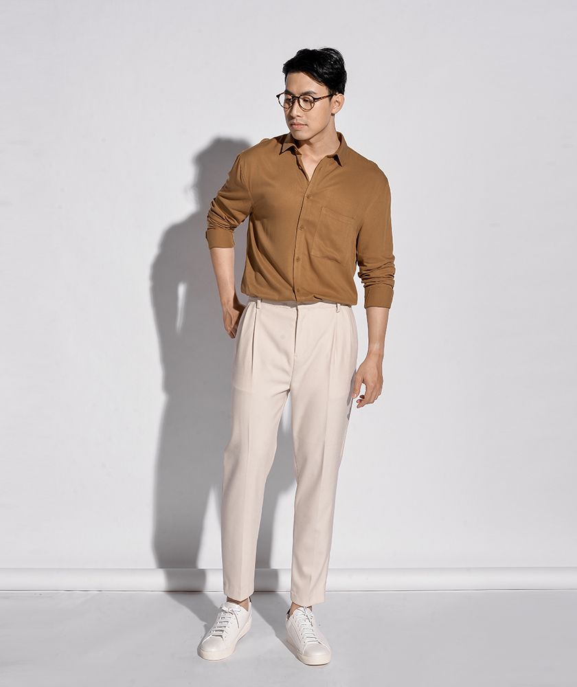 Áo Sơ Mi Nam Dài Tay Form Regular 10S20SHL017