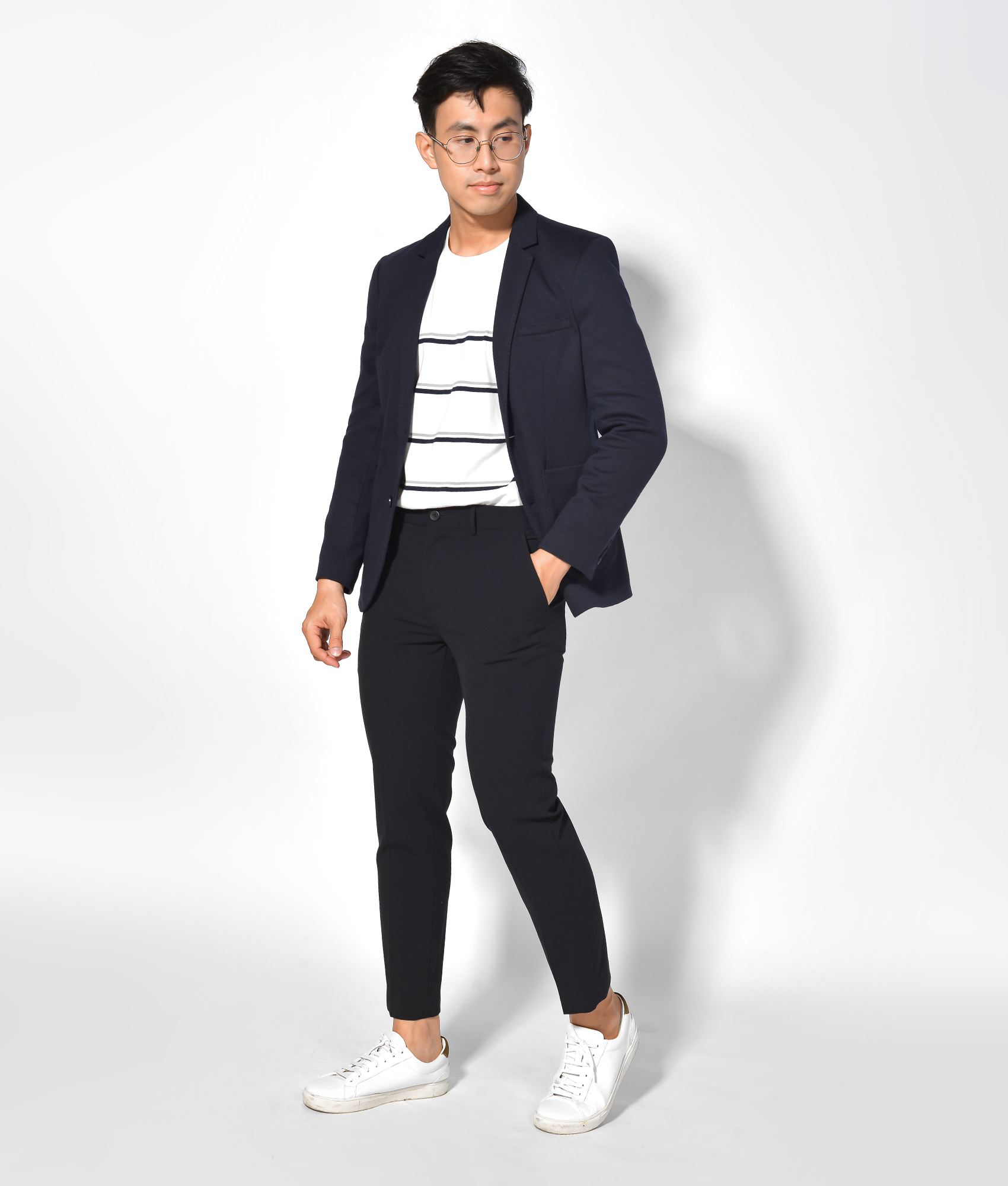 Áo vest cotton form fitted - 10F20VES010