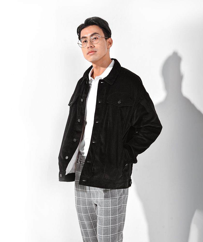 Áo Khoác Nam Nhung Lót Lông - AK110200
