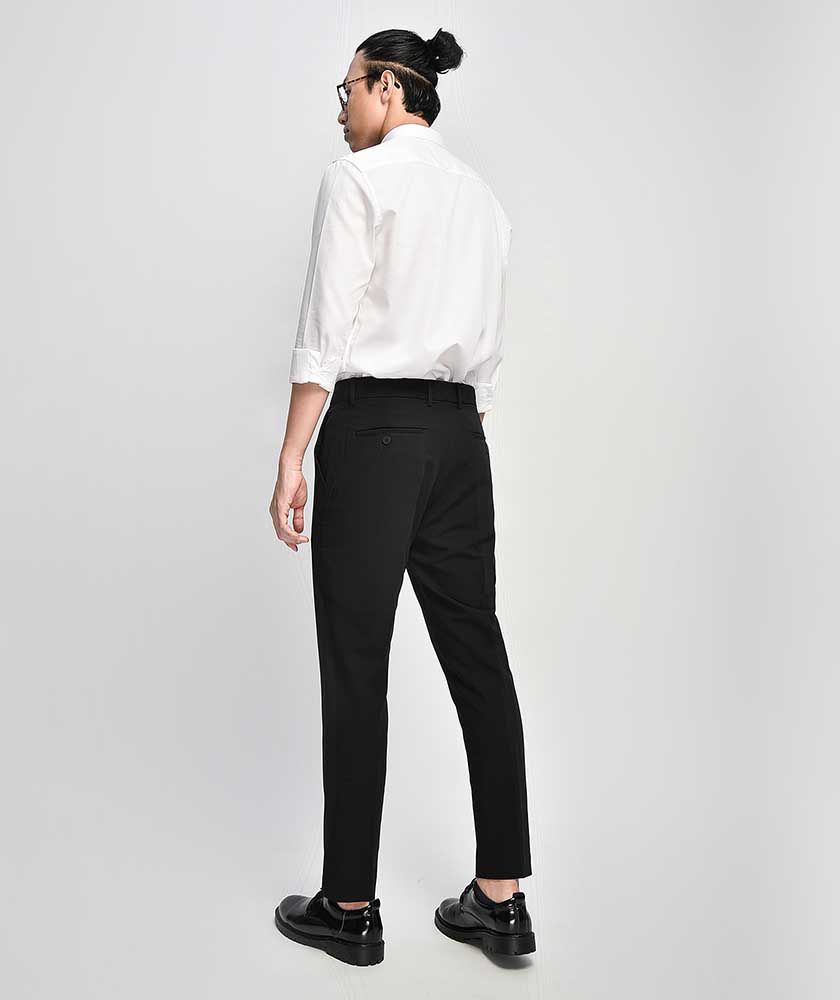 Quần Vải Nam Form Slim Cropped - QV22500