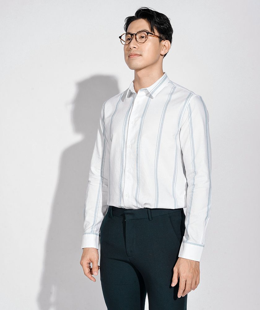Áo Sơ Mi Nam Tay Dài Form Fitted 1020SHL009