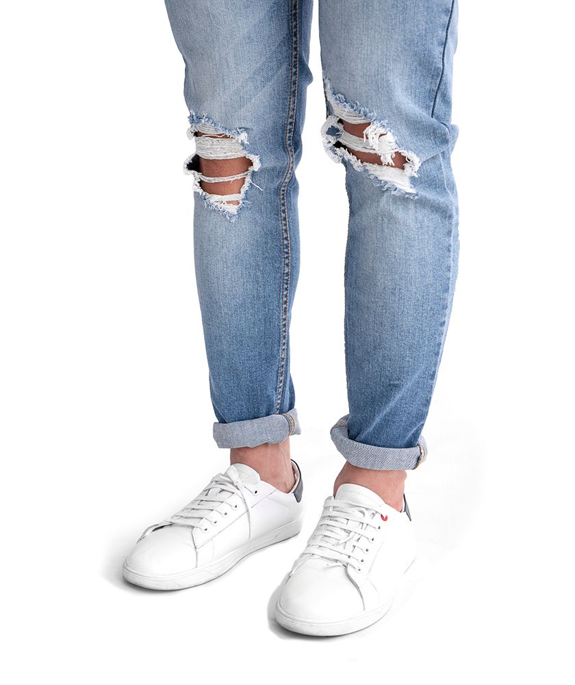 Quần Jeans Nam Skinny Rách QJ111017