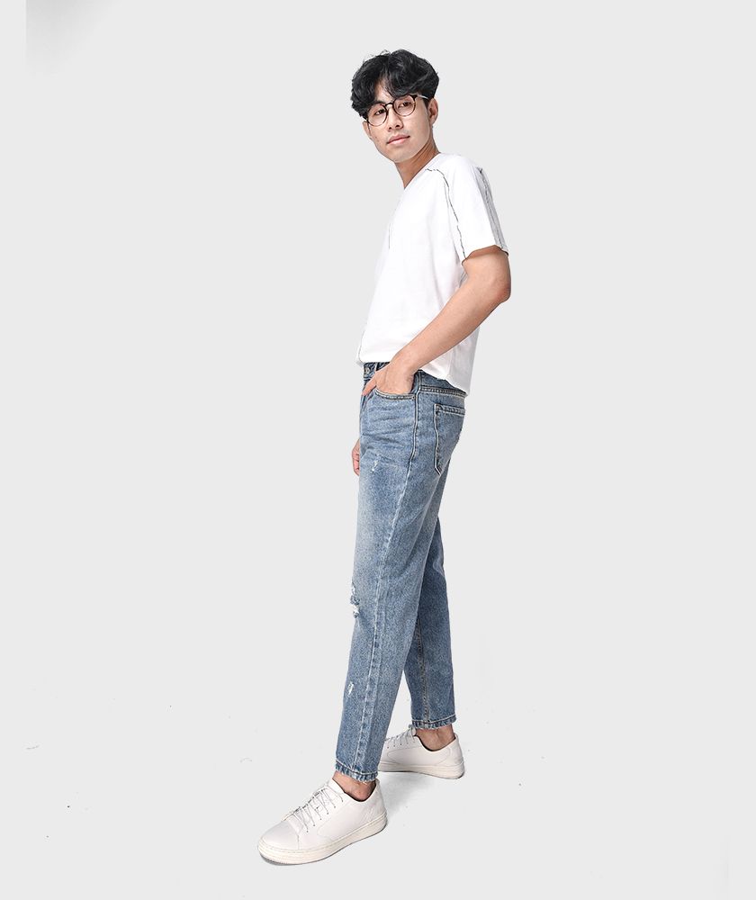 Quần Jean Nam Form Loose Fit - QJ21800