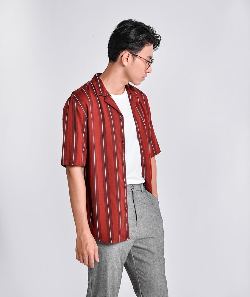 Áo Sơ Mi Nam Tay Ngắn SM218801
