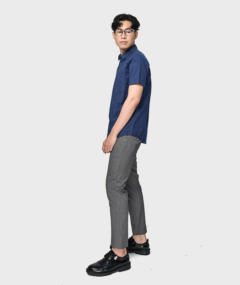 Áo Sơ Mi Nam Tay Ngắn Oxford 1 Túi Ngực - SM20320