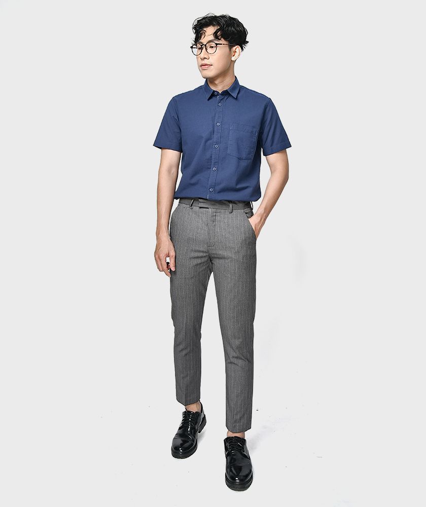Áo Sơ Mi Nam Tay Ngắn Oxford 1 Túi Ngực - SM20320