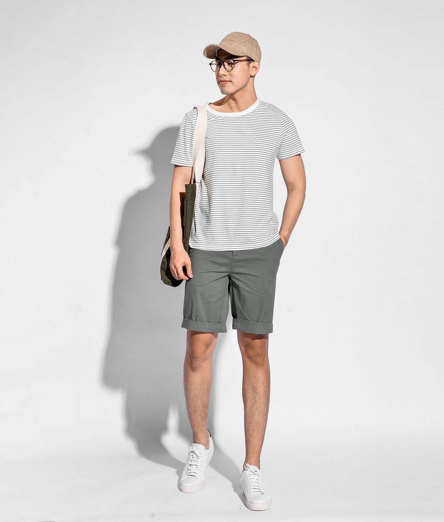 Quần short cotton twill - 10S20PSH020