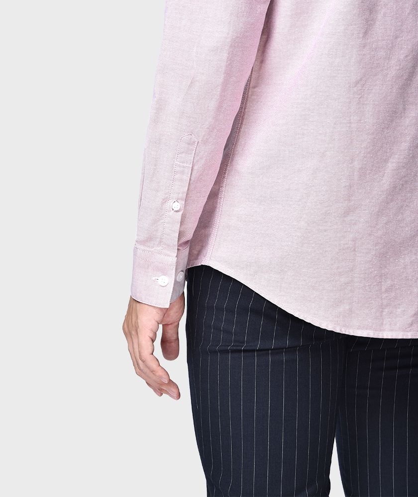 Áo Sơ Mi Nam Tay Dài Ve Cổ Đáp Sườn - SM103207
