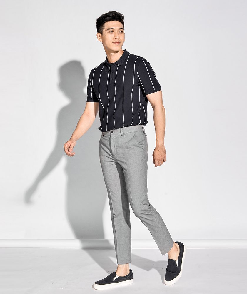 Quần Vải Nam Form Slim Crop 10S20PFO014