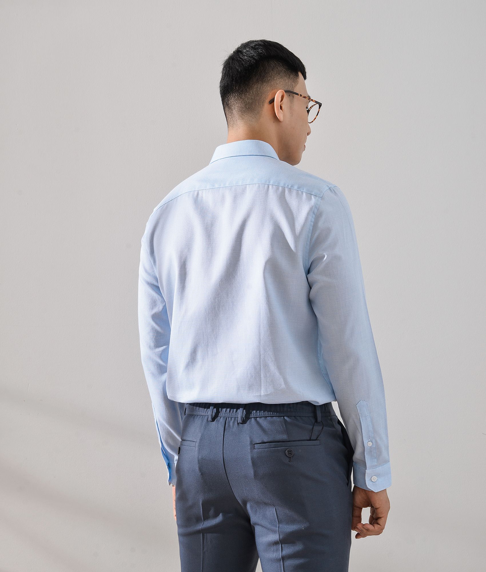 Áo sơ mi tay dài form Fitted - 10S20SHL043