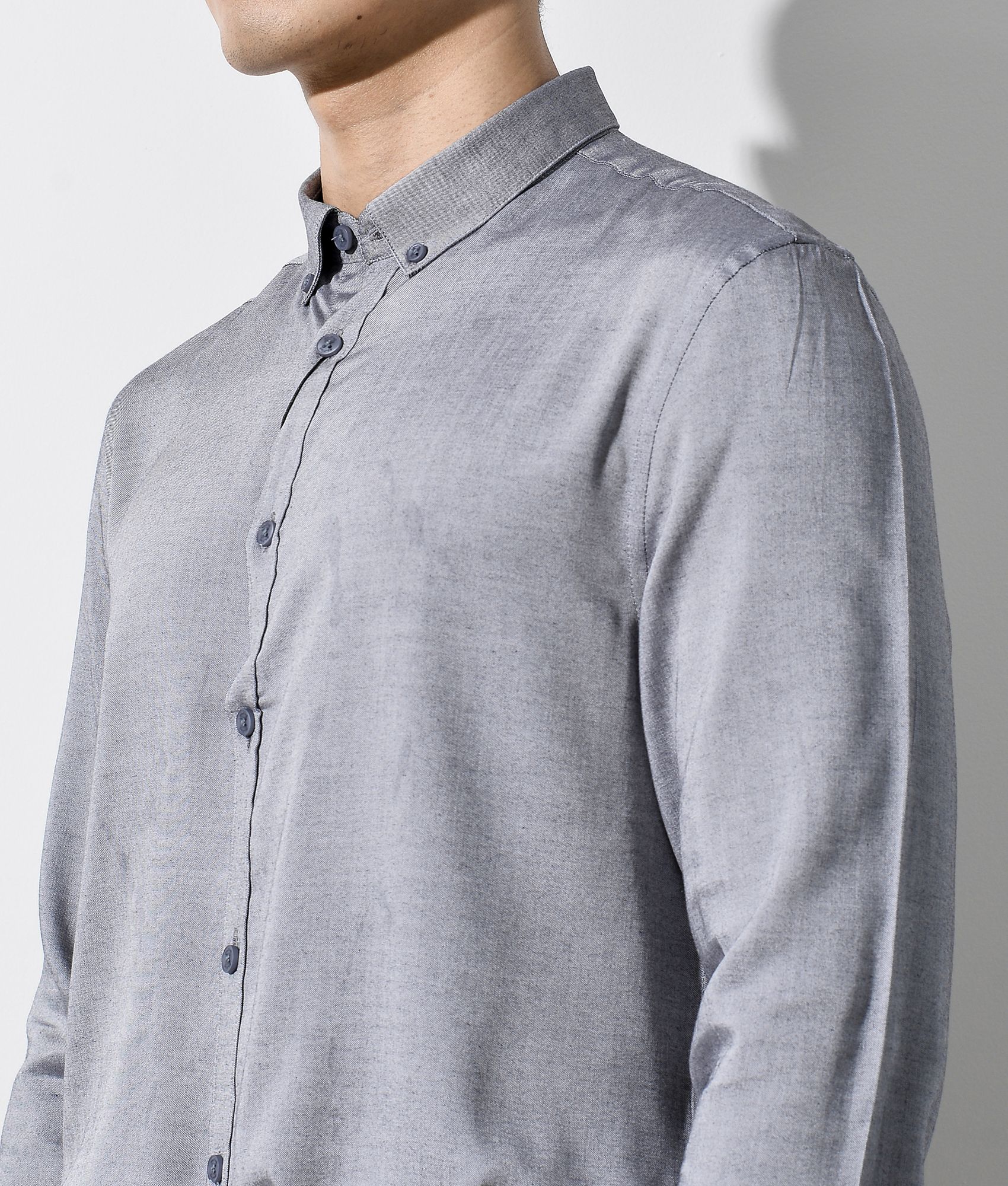 Áo sơ mi tay dài form fitted - 10S20SHL029