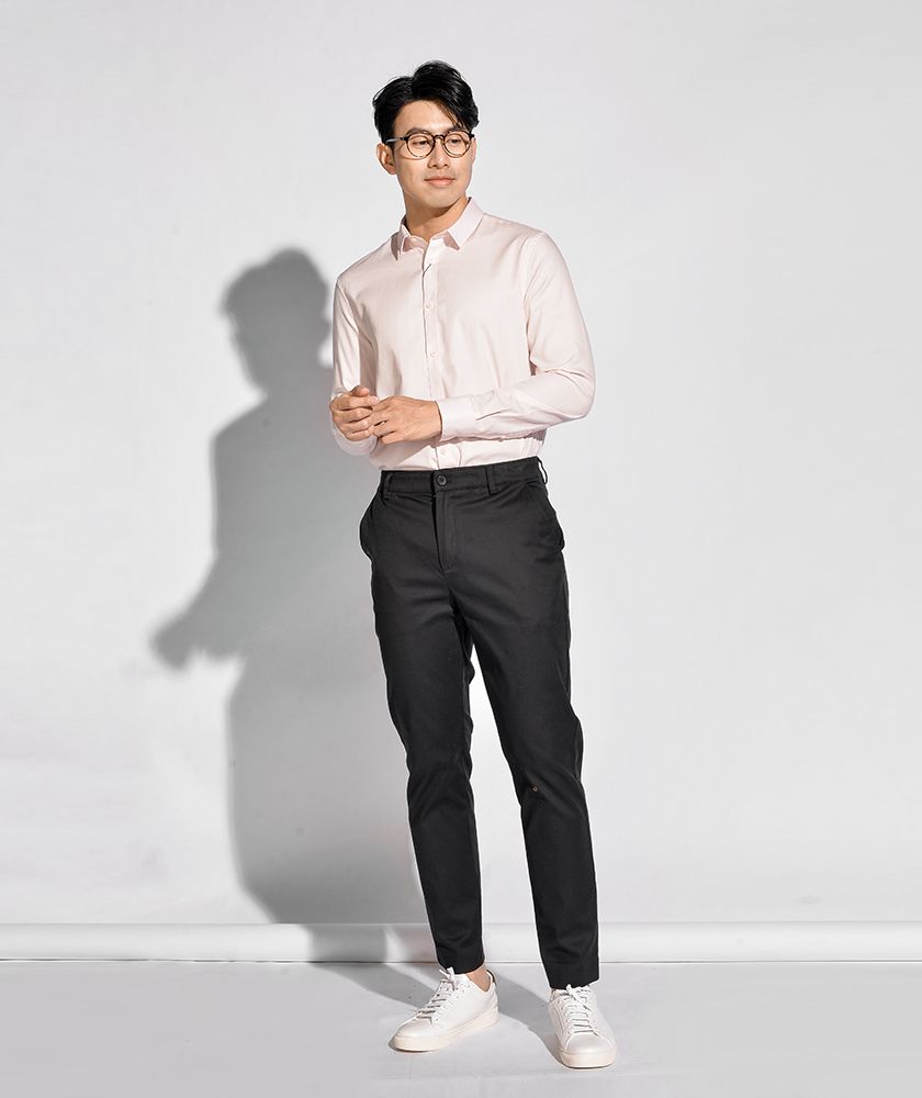 Áo Sơ Mi Dài Tay Cổ Thường Form Fitted 10S20SHL006
