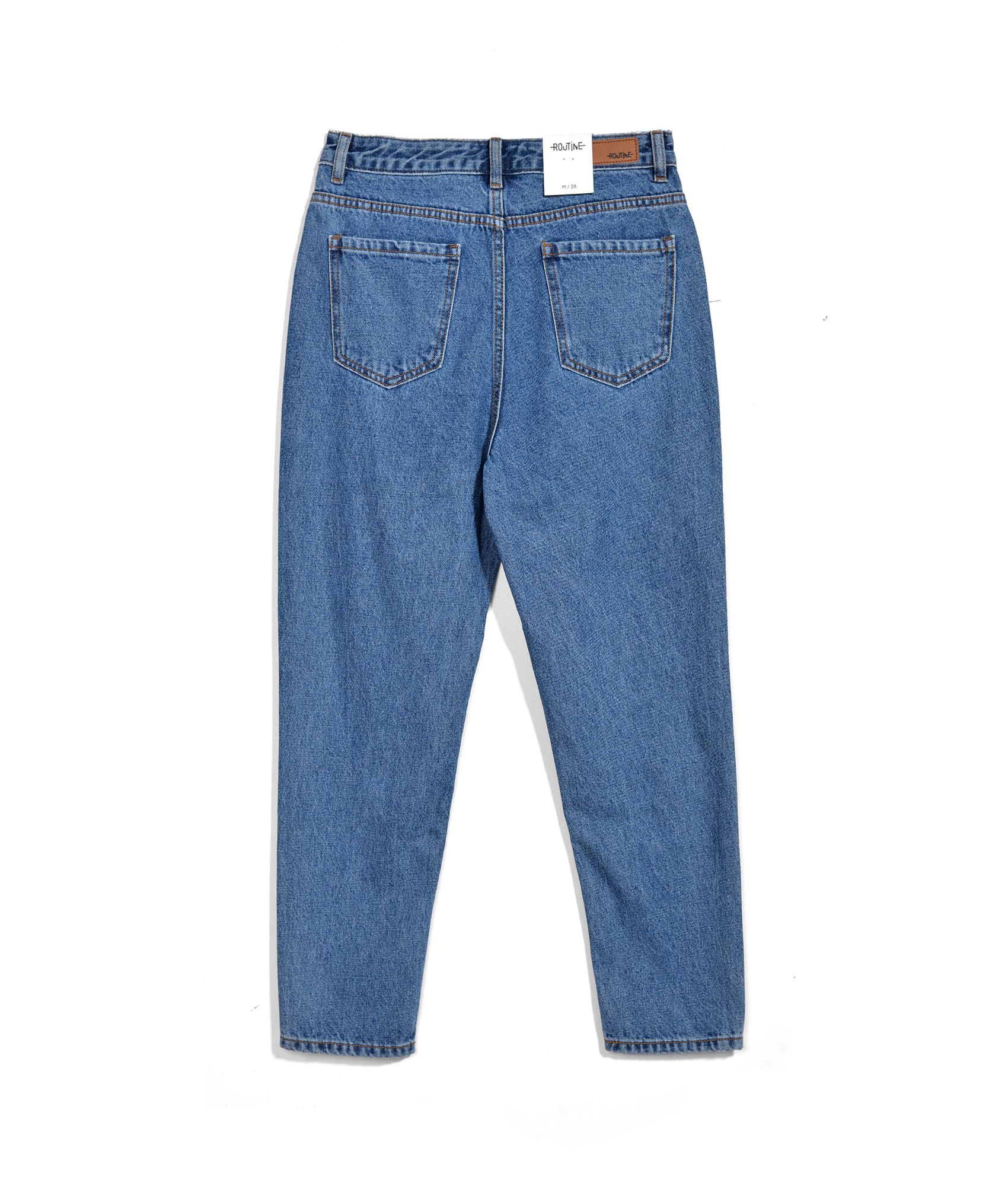 Quần jean nữ trơn form carrot - 10F20DPAW045