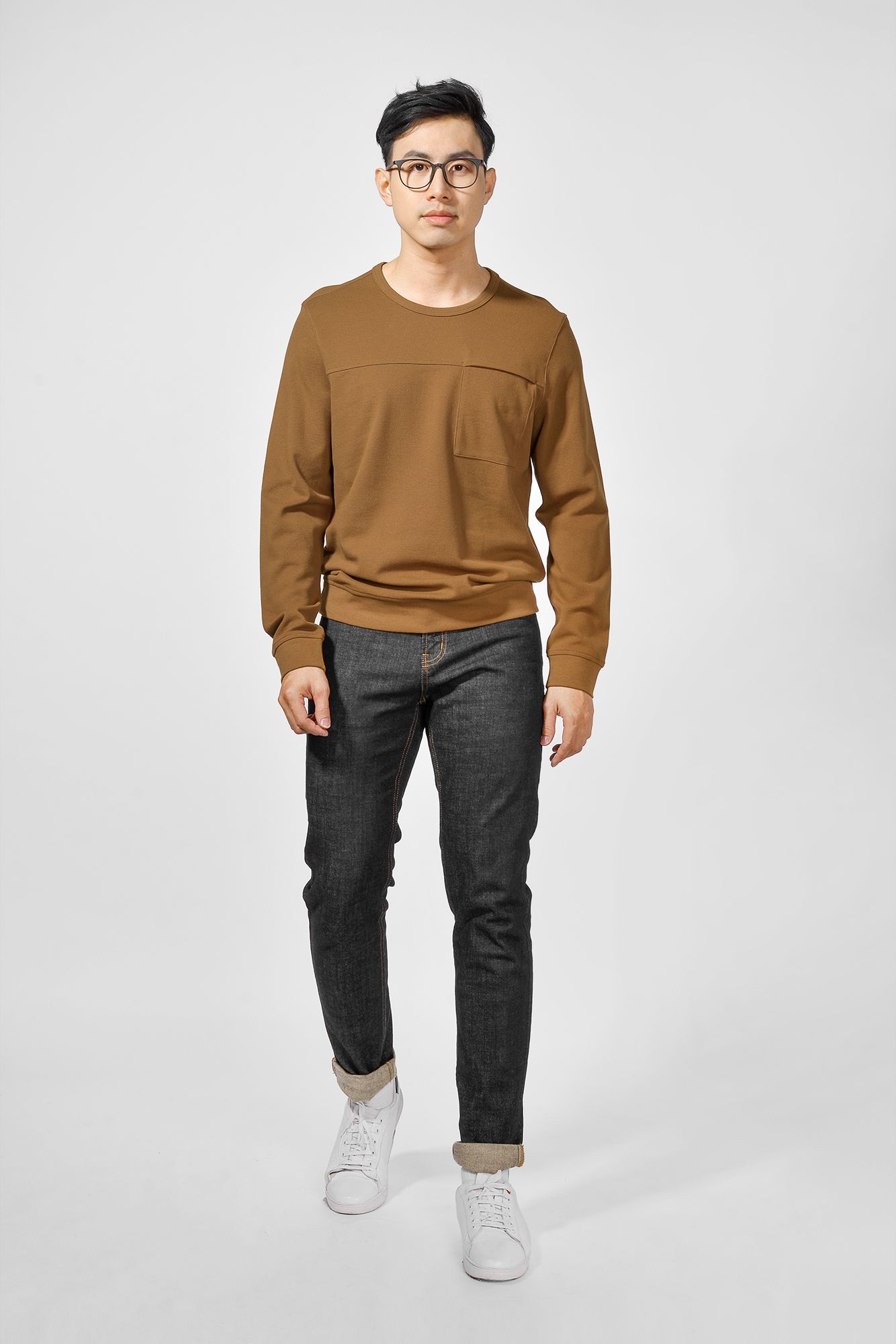 Áo Thun Nam Tay Dài Stripe form Regular - 10F20TSH048