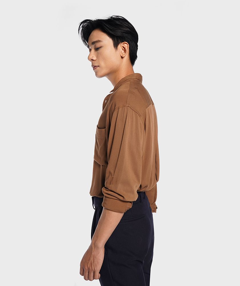 Áo Sơ Mi Nam Tay Dài Form Loose Fit - SM11920