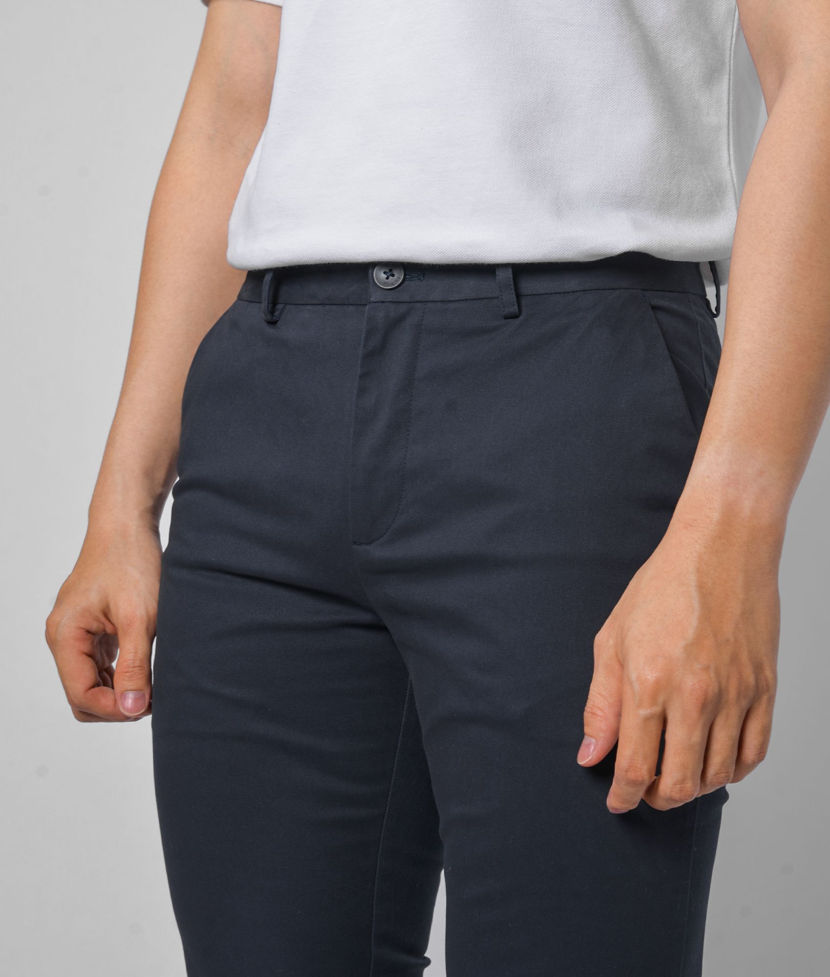 Quần kaki nam trơn form slim fit - 10F20PCA017