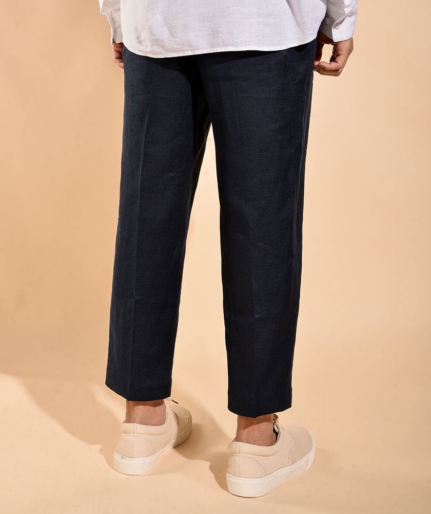 Quần Vải Linen Form Loose Crop 10S20PFO002
